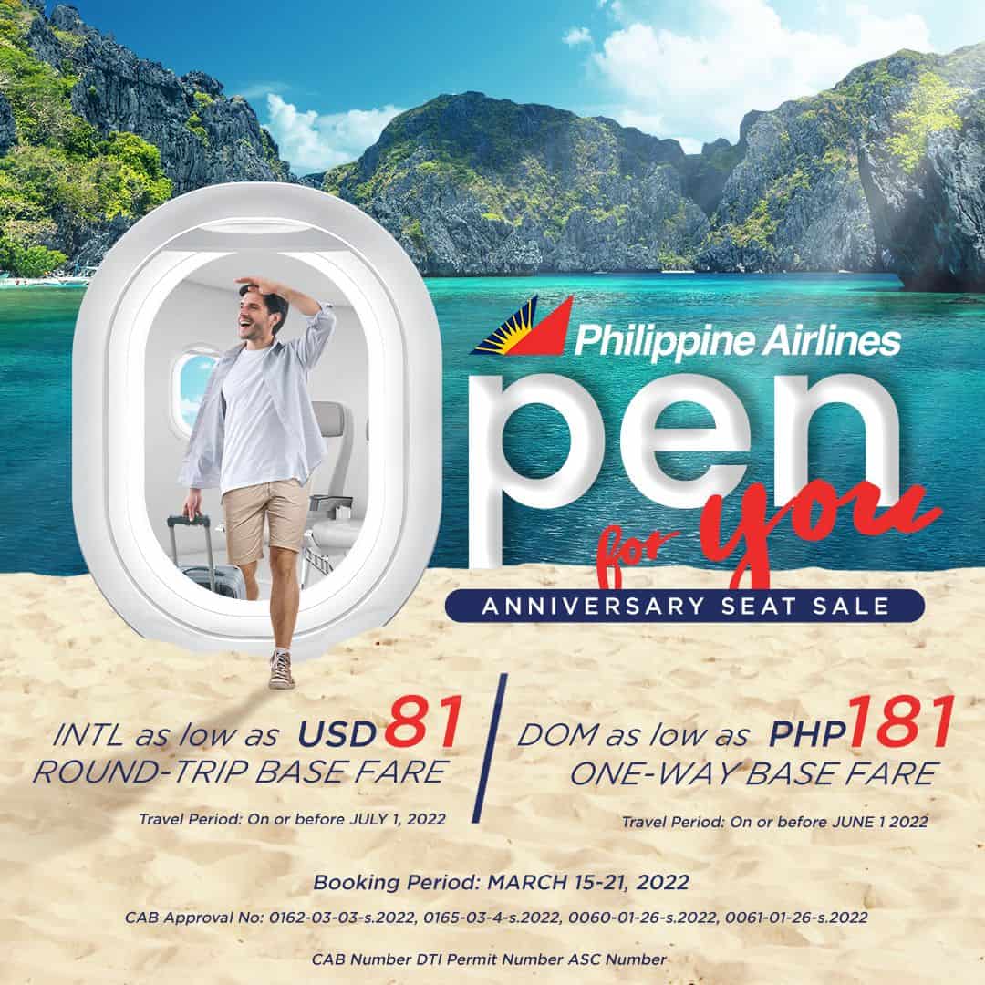 2022 Philippine Airlines PROMO 81st Anniversary Seat Sale