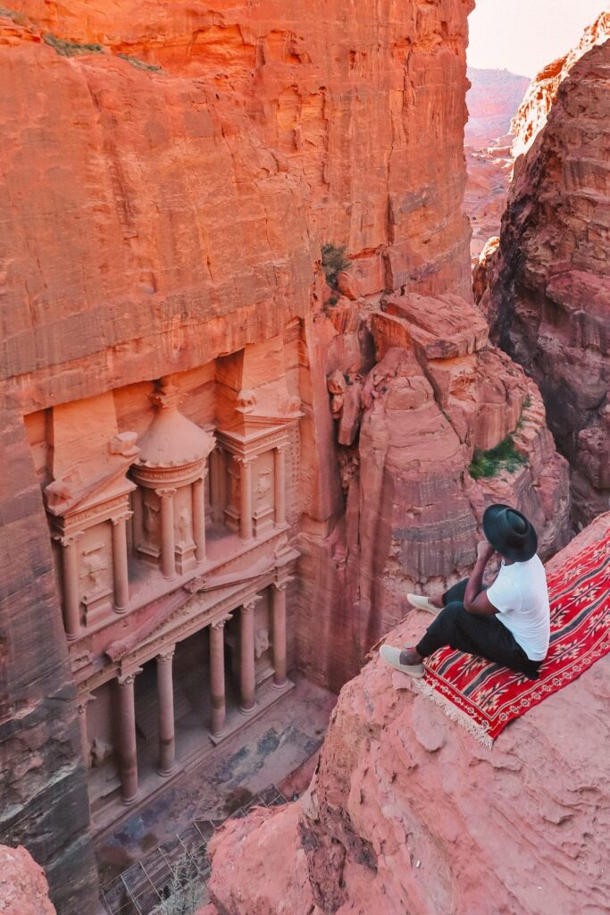 Searching For The Best Viewpoint In Petra in Jordan