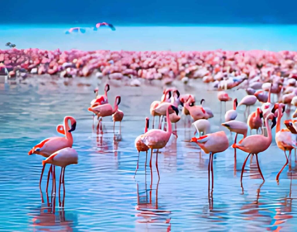 Flamingoes at Lake Nakuru, Kenya