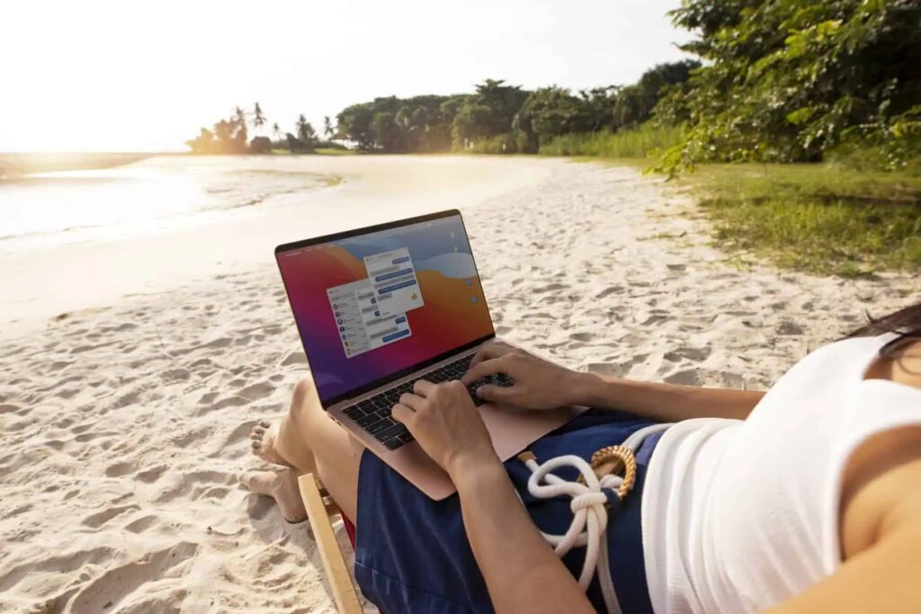 Digital nomad Kenya coast